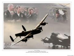 Commissioned for the BBMF. This images was created to commemorate the final display season for BBMF Lancaster pilot Flt. Lt. Ed Straw.