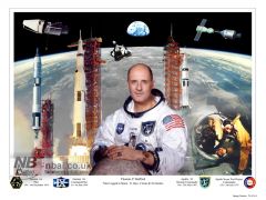 Commissioned for the Stafford Air and Space Museum in Oklahoma. The image is a NASA career montage for General Tom Stafford.