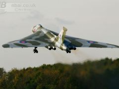 The post restoration maiden flight of the Avro Vulcan XH558. Used in the November 2010 edition of Aircraft Illustrated.