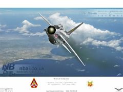 'Phoenix Rising' F.6 Lightning of 56 Squadron soaring high over RAF Akrotiri, Cyprus.