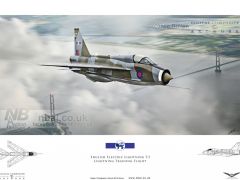 'T5 Territory', LTF T5  lightning being flown by LTF 'Boss' Dennis Brooks flying back to RAF Binbrook.